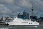 ID 8122 ARAHURA (1983/12735grt/IMO 8201454) - Kiwi-Rail's Interislander Cook Strait ferry outbound from Auckland for Wellington following a period of scheduled maintenance in the Babcock Fitzroy drydock in...