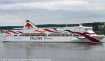 ID 9089 BALTIC QUEEN (2009/48915grt/6287dwt/IMO 9443255) an Estonian-flagged roro/pax ferry underway in Stockholm Harbour, Sweden. She is managed by HT Shipmanagement of Riga, Latvia and owned by Tallink...