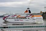 ID 9088 BALTIC QUEEN (2009/48915grt/6287dwt/IMO 9443255) an Estonian-flagged roro/pax ferry underway in Stockholm Harbour, Sweden. She is managed by HT Shipmanagement of Riga, Latvia and owned by Tallink...