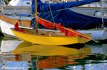 ID 7405 LYMINGTON MARINA, HAMPSHIRE, ENGLAND - Colourful reflections